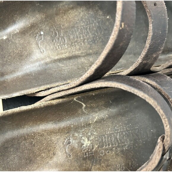 BIRKENSTOCK Florida Brown Habana Leather Size 37 - Picture 15 of 15